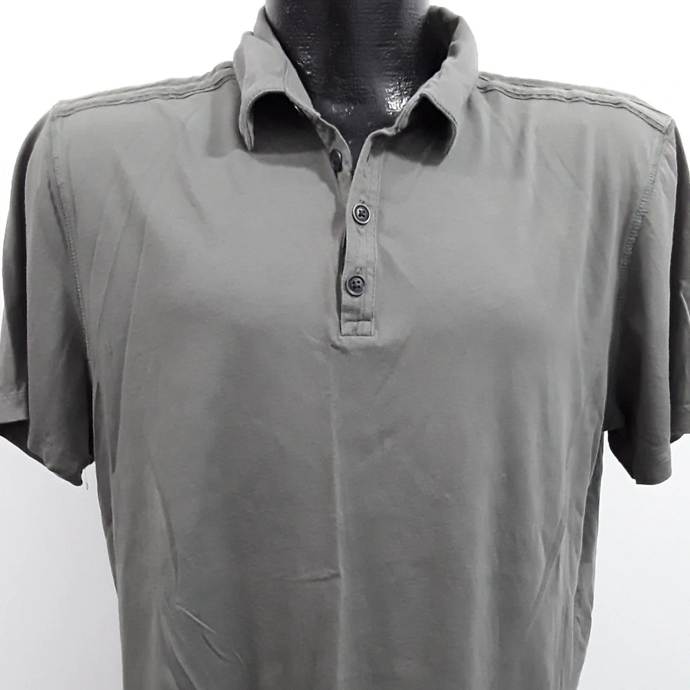 Banana Republic men green polo short sleeve Cotton size L
